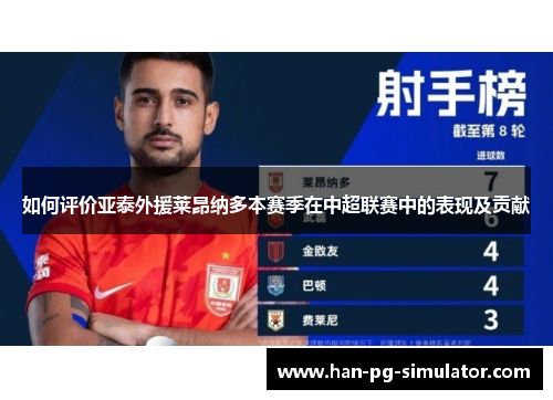 如何评价亚泰外援莱昂纳多本赛季在中超联赛中的表现及贡献